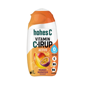 771774 Hohes C Vitamin C irup Active Mango Maracuja, Sirup zuckerfrei, 1 zu 124 verduennbar, ergibt 8 Liter, EINWEG PET, 65 ml